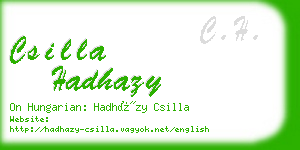 csilla hadhazy business card
